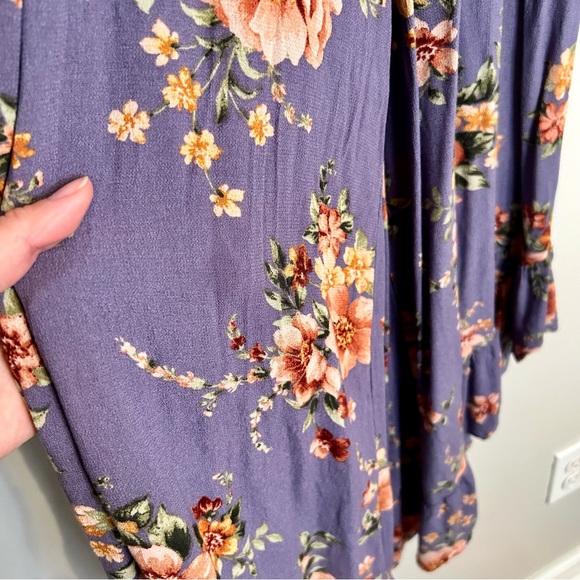 American Eagle Purple Floral Jumpsuit - Picture 7 of 12